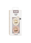 BIBS Colour anatómiai cumi - krémfehér/púderrózsaszín BIBS Colour anatómiai cumi - krémfehér/púderrózsaszín