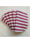 BabyChicks bambuszos mosható törlőkendő - 6 db-os csomag (pink csíkos)