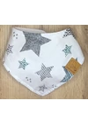 Babychicks muszlin-vízálló nyálkendő  - csillagos