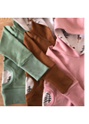 Babychicks Cseperedő többméretes pulóver - Karamell/szarvasok