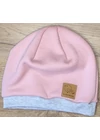 Babychicks téli sapka-sál szett - világos rózsaszín