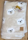Babychicks wellsoft babatakaró 70 x 115 cm - bézs maci fejes