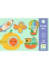 Djeco Párosító puzzle - Járművek, 20db-os, Duo Vehicles