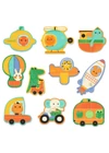 Djeco Párosító puzzle - Járművek, 20db-os, Duo Vehicles