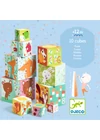Djeco toronyépítő kocka - erdei állatok