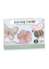 Little Dutch karton - fűzhető kártyák, virágok és pillangók