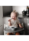 Mushie szilikon kanál szett - bézs / kakukkfű