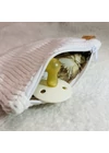 Babychicks cipzáras snacktartó / cumitartó - tejszín (pamut-vízálló poliészter)