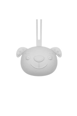 Akuku szilikon cumitartó - kutya szürke