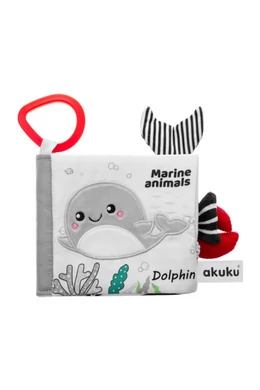 Akuku Textil szenzoros könyv - Tengeri állatok