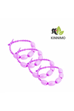 Kinnimo fejtetű riasztó rozmaringos hajgumi szett - rózsaszín