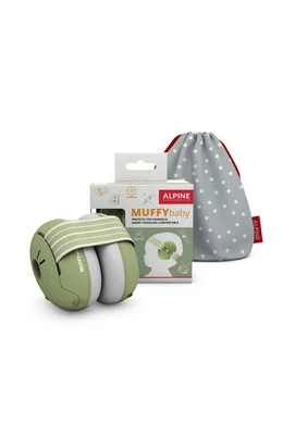Alpine Muffy Baby hallásvédő fültok babáknak - oliva