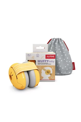 Alpine Muffy Baby hallásvédő fültok babáknak - sárga