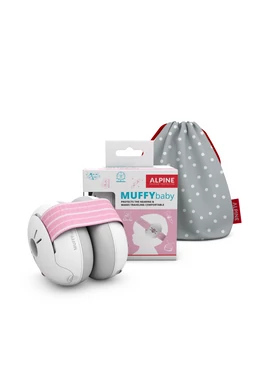 Alpine Muffy Baby hallásvédő fültok babáknak - pink