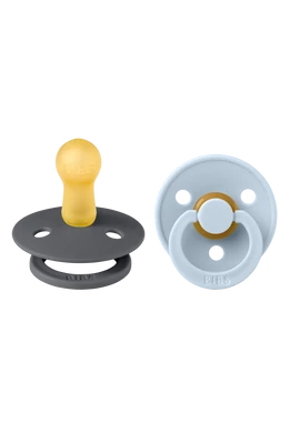 BIBS Colour cumi - grafit / pasztellkék (választható méret)