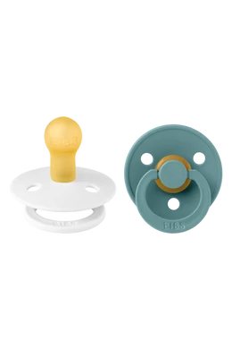 BIBS Colour cumi - hófehér / óceán (választható méret)