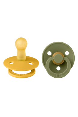 BIBS Colour cumi - méz / olivazöld (választható méret)