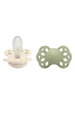 BIBS Infinity cumi - krémfehér / zsálya (választható méret)