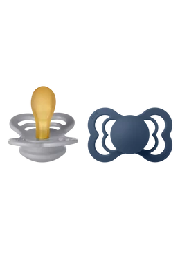 BIBS Supreme cumi szett - delfin / acélkék (választható méret)