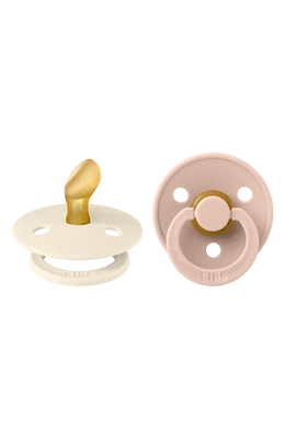 BIBS Colour anatómiai cumi - krémfehér/púderrózsaszín (választható méret)