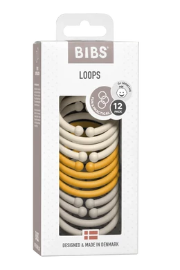 BIBS karikák, krémfehér-méz-homok színben