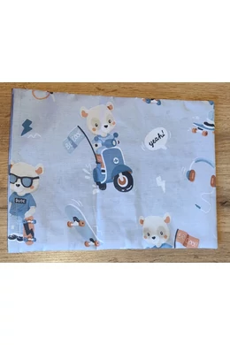 Babychicks párnahuzat légzéskönnyítő párnára kék mackók