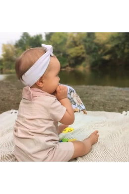 Babychicks fejpánt/hajpánt - tejszín
