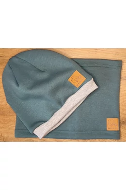 Babychicks téli sapka-sál szett - petrol