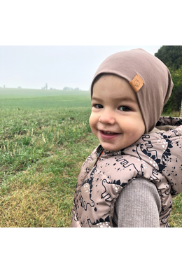 Babychicks beanie sapka - tejeskávé