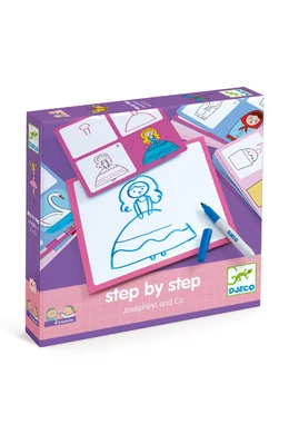 Djeco Rajzolás lépésről lépésre - Hercegnő - Eduludo Step by step