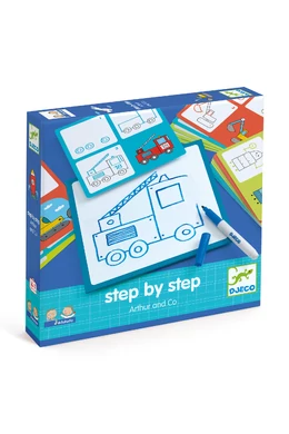 Djeco Rajzolás lépésről lépésre - Járművek- Eduludo Step by step