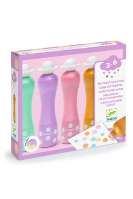 Djeco marokfilc, pöttyőző, pontozó készlet 4 gyöngyház szín
