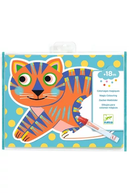 Djeco Vízzel színező készlet - Állat alakú lapokkal