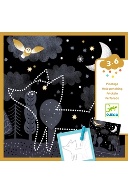 Djeco Lyukasztós képkészítés - Éjszakai állatok