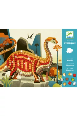 Djeco Mozaikkép készítés - csillogó dínók