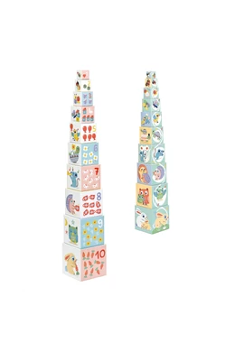 Djeco állatos toronyépítő kocka