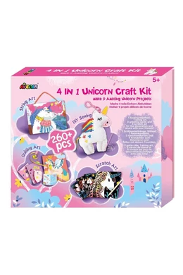 Avenir Kids Kreatív készelt 4 az 1-ben, unikornis