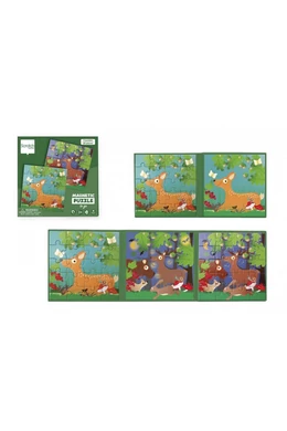 Scratch Europe Mágneses puzzle könyv - Erdő