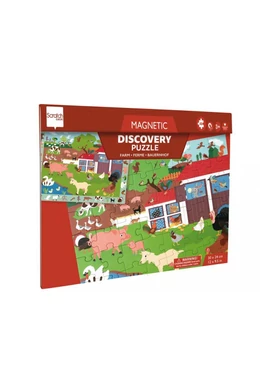 Scratch Europe 2 az 1-ben mágneses puzzle és megfigyelő játék, Farm