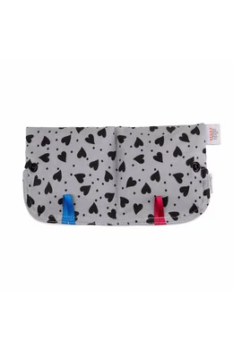 Ella's House betéttartó zsák, szürke szívek