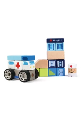 Fa kórház építő (hangot ad)