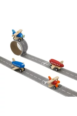 Öntapadós reptéri kifutópálya, 1db ajándék repülővel