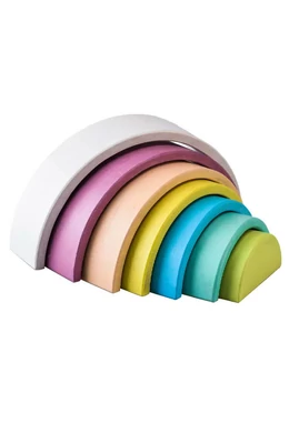 Szivárvány fa építőjáték