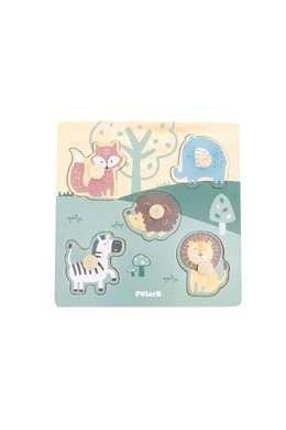 Fogantyús puzzle - állatok