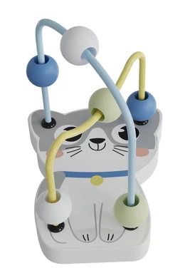 Fa mini golyóvezető - cica