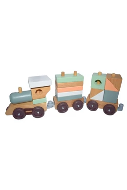 Vonatos fa építőjáték