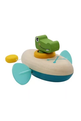 Kenus krokodil felhúzható fa fürdőjáték