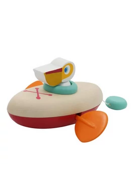 Kenus pelikán felhúzható fa fürdőjáték