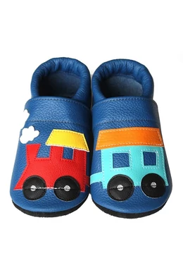 Hopphopp puhatalpú cipő - vonat (választható méret) 17-18 méret