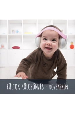 Alpine Muffy Baby hallásvédő fültok babáknak - KÖLCSÖNZÉS - rózsaszín (választható időtartam)